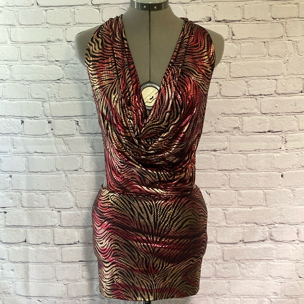 Sexy backless mini dress